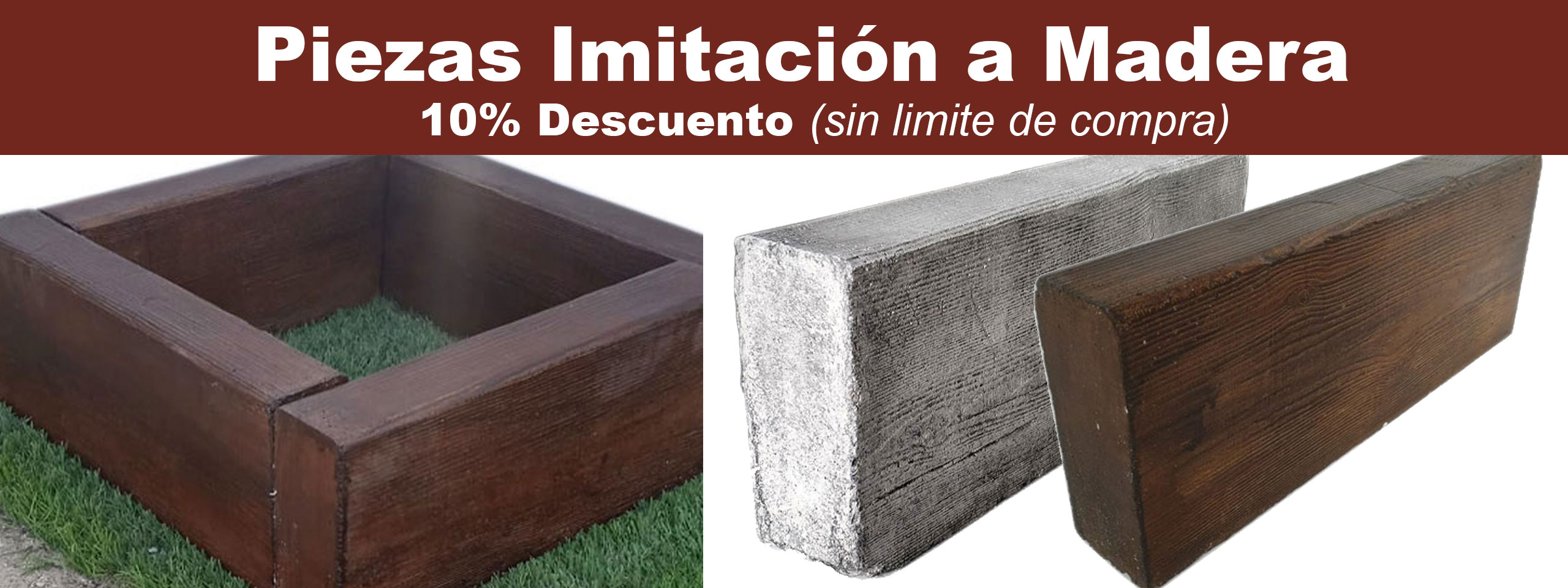 Slider Descuento Piezas Imitacion Madera